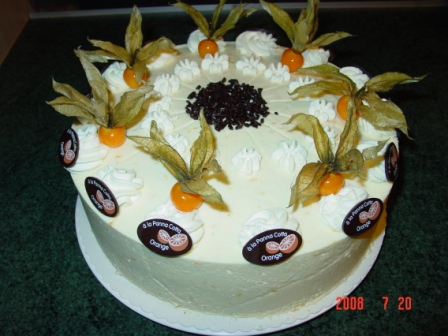 Physalis-Orangen-Sahne